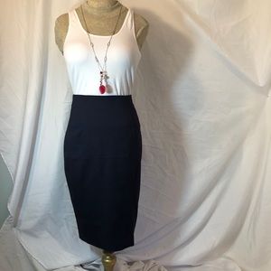 White House Black Market black A-line skirt